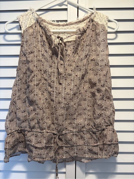 Tiny Tops - Silk and lace eyelet blouse from Anthropologie